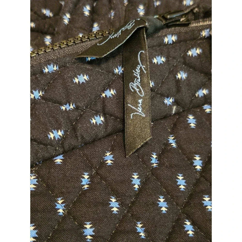 Vera Bradley Night and Day Quilted Hanging Garment Bag Travel Suit Carrier Blue